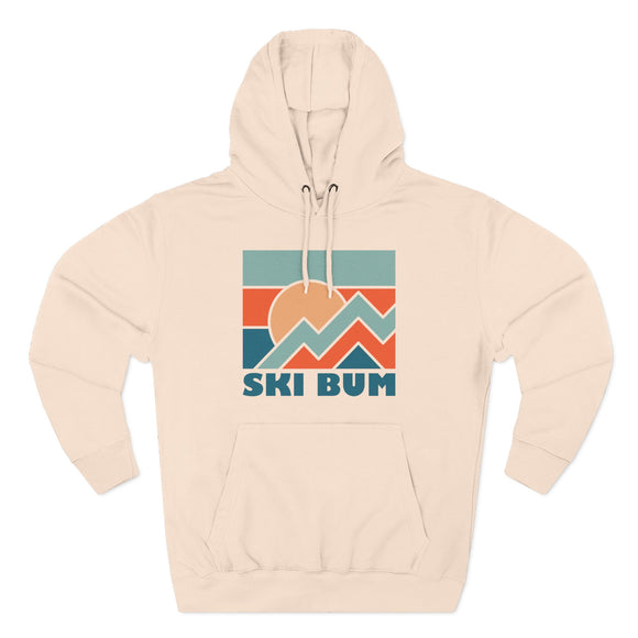 Ski Bum Hoodie - Retro Mountain Unisex Sweatshirt