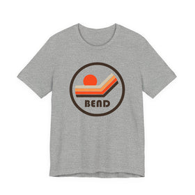 Buy athletic-heather Bend, Oregon T-Shirt - Sunset Mountain Graphic Tee