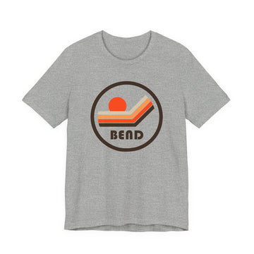 Buy athletic-heather Bend, Oregon T-Shirt - Sunset Mountain Graphic Tee