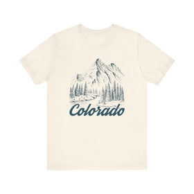 Buy natural Colorado Graphic Tee - Mountain Illustration Colorado T Shirt