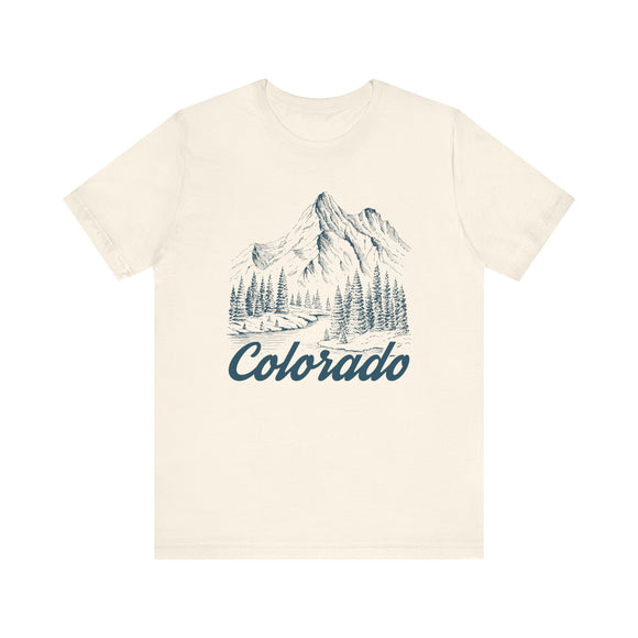 Colorado Graphic Tee - Mountain Illustration Colorado T Shirt