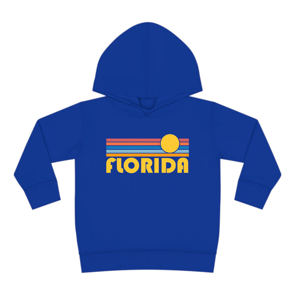 Florida Toddler Hoodie - Retro Sunrise Unisex Florida Toddler Sweatshirt