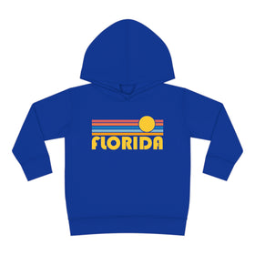 Florida Toddler Hoodie - Retro Sunrise Unisex Florida Toddler Sweatshirt