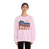 Banff, Canada Sweatshirt Retro Mountains, Banff Unisex Graphic Crewneck