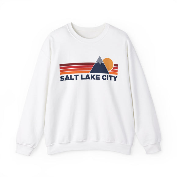 Salt Lake City, Utah Sweatshirt Retro Mountains, Salt Lake City Unisex Crewneck, Vintage Cozy Jumper, Gift for Outdoor Lovers