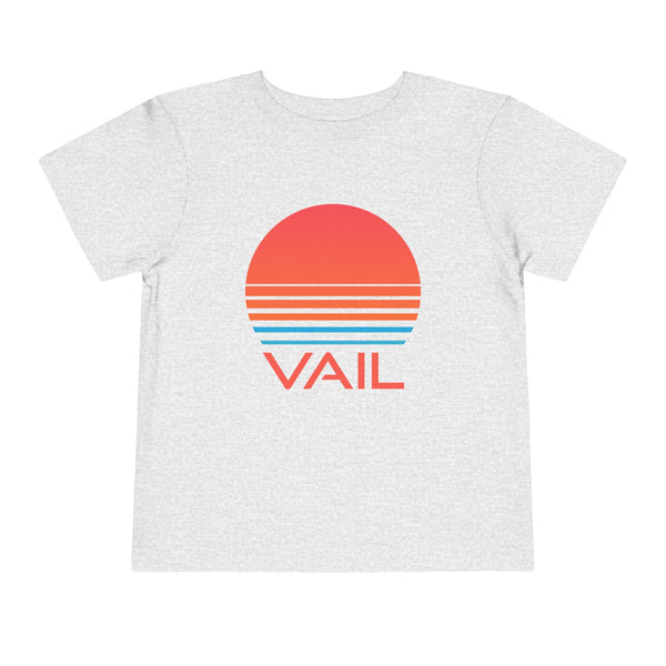 Vail, Colorado Toddler T-Shirt - Retro 80s Toddler Vail Shirt