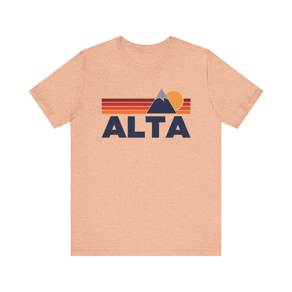 Retro Alta, Utah T-shirt, Mountain Tee, Vintage Alta Unisex Jersey Shirt, Outdoor Hiking Apparel