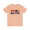 Retro Alta, Utah T-shirt, Mountain Tee, Vintage Alta Unisex Jersey Shirt, Outdoor Hiking Apparel