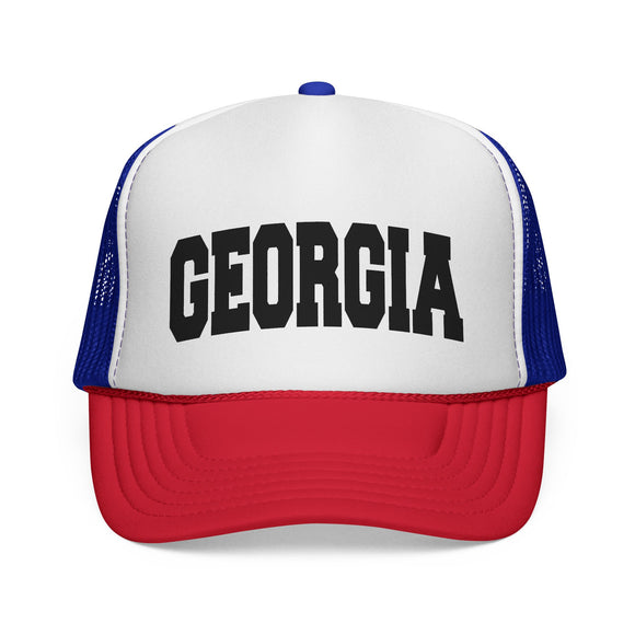 Georgia Retro Collegiate Style Trucker Hat