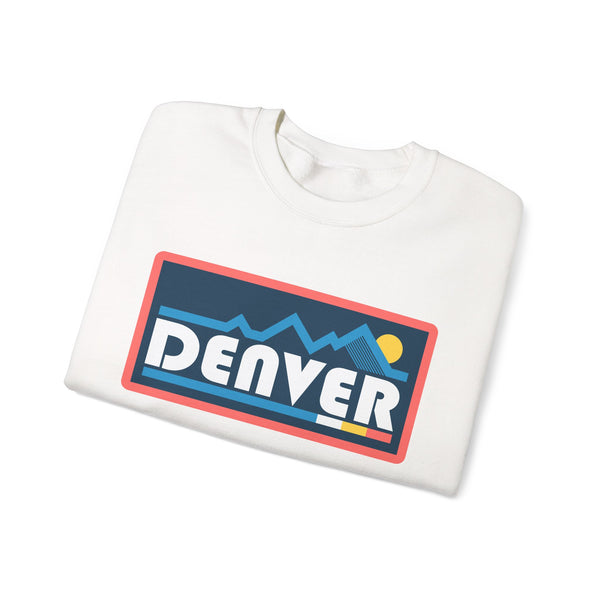 Denver, Colorado Sweatshirt - Mountain Graphic Crewneck