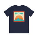 Retro Stowe, Vermont T-Shirt, Mountain Sun Tee, Unisex Graphic Shirt, Vintage Stowe, Vermont Top, Outdoor Adventure Clothing-3