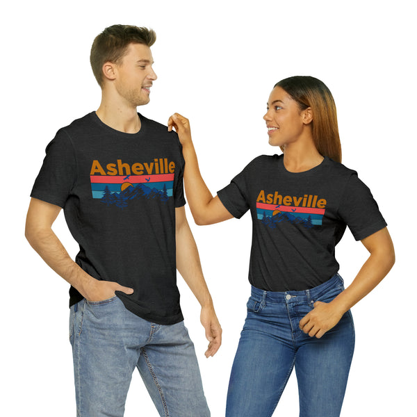 Asheville, North Carolina Shirt - Mountain Sunset Unisex Asheville T-Shirt