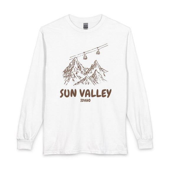 Sun Valley, Idaho Long Sleeve T-Shirt - Ski Mountain Gondola