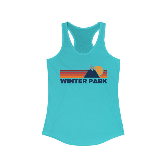 Winter Park, Colorado Women's Racerback Tank Top - Mountain Lover Sleeveless Shirt, Women's Winter Park Hiking Tank