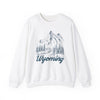 Wyoming Sweatshirt - Mountain Illustration Graphic Crewneck