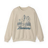 Montana Sweatshirt - Mountain Illustration Graphic Crewneck