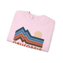 California Sweatshirt Retro Mountains, California Unisex Graphic Crewneck-23