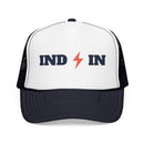 Indianapolis, Indiana Retro Trucker Hat - Lightning Foam Cap-1