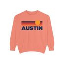 Austin, Texas Sunset Stripes Sweatshirt | Comfort Colors - 100% Cotton-2