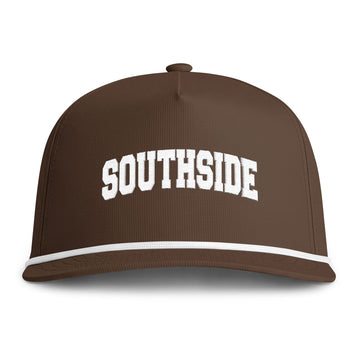 Southside Embroidered Rope Hat - Vintage Sunwashed Rope Cap, Comfort Colors - 0