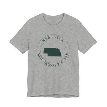 Buy athletic-heather Nebraska T-Shirt — State Graphic Tee