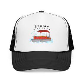 Chelan, Washington Trucker Hat - Pontoon Boat - 0