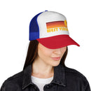 West Virginia Retro Sun Trucker Hat - Vintage Style West Virginia Cap-7