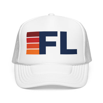 Buy white Florida Trucker Hat - FL retro cap