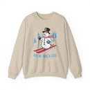 New Mexico Sweatshirt - Ski Snowman Graphic Crewneck-2