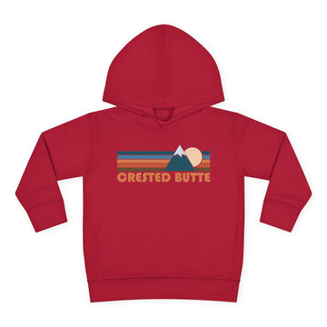 Buy vintage-red Crested Butte, Colorado Toddler Hoodie - Unisex Crested Butte Toddler Sweatshirt