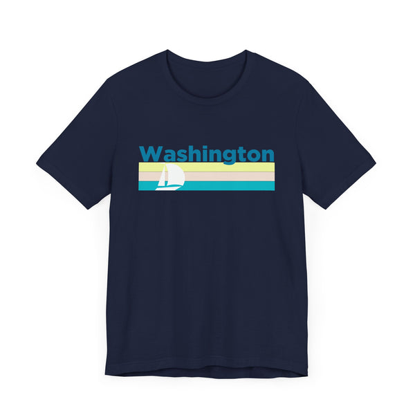 Washington T Shirt - Sailboat Graphic Washington Tee