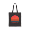 Sanibel Island, Florida Retro 80s Cotton Canvas Sanibel Island Tote Bag