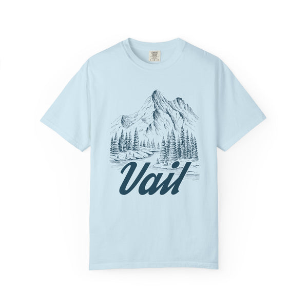 Vail, Colorado Graphic Tee - Mountain Illustration Vail T Shirt