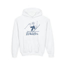 Whistler, Canada Youth Hoodie - Snow Ski Kids Whistler Hooded Sweatshirt-1