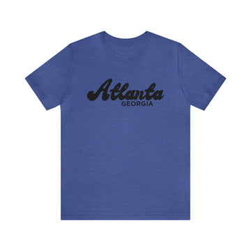 Buy heather-true-royal Atlanta, Georgia T-Shirt - Retro Unisex Atlanta Shirt