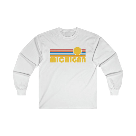 Michigan Long Sleeve Shirt - Retro Unisex Shirt