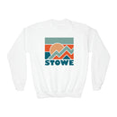 Stowe, Vermont Youth Sweatshirt - Unisex Kid's Stowe Crewneck Sweatshirt-1