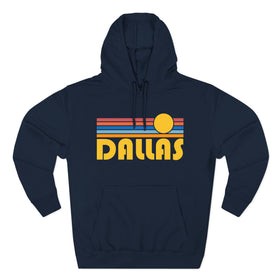 Dallas, Texas Hoodie - Retro Sun Unisex Sweatshirt