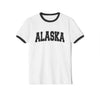 Alaska Unisex Cotton Ringer T-Shirt, Vintage Graphic Tee, Adventure Apparel, Travel Souvenir, Gift for Nature Lovers, Sportswear