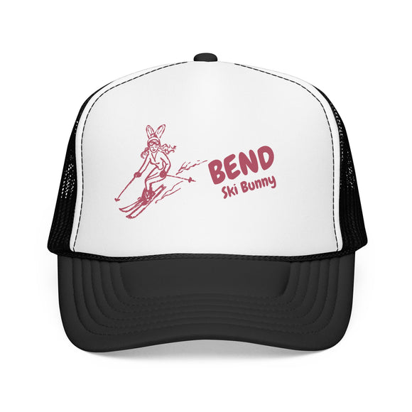 Bend, Oregon Ski Bunny Foam Trucker Hat