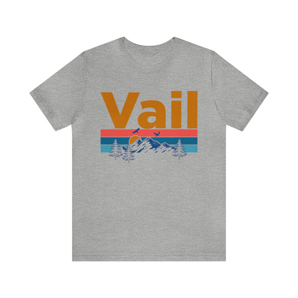 Vail, Colorado Shirt - Mountain Sunset Unisex Vail T-Shirt