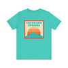Retro Colorado Springs, Colorado T-Shirt, Mountain Sun Tee, Unisex Graphic Shirt, Vintage Top, Outdoor Adventure Clothing