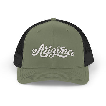 Buy loden-black Arizona Snapback Trucker Cap - Embroidered Arizona Hat