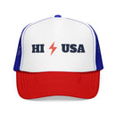 Hawaii Retro Trucker Hat - Lightning Foam Cap-4