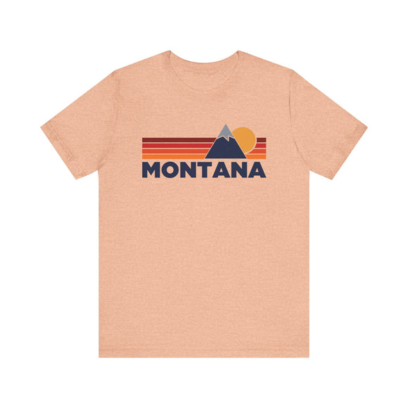 Retro Montana T-shirt, Mountain Tee, Vintage Montana Unisex Jersey Shirt, Outdoor Hiking Apparel
