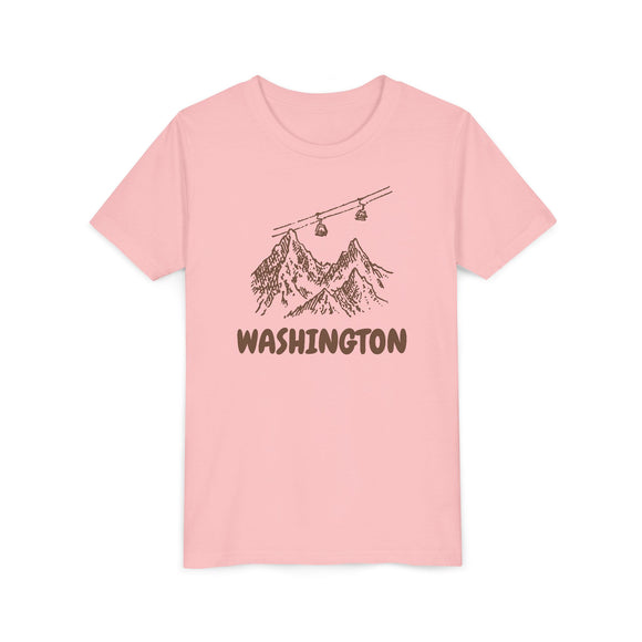 Washington Youth T-Shirt — Vintage Gondola Ski Mountain Tee