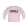 Durango, Colorado Long Sleeve Shirt - Retro Unisex Durango Long Sleeve Tee