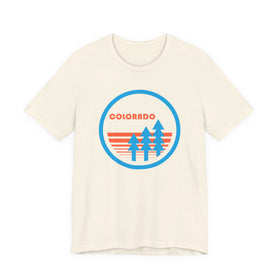 Colorado T Shirt - Retro Trees Colorado Tee