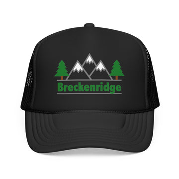 Breckenridge, Colorado Trucker Hat - Foam Mountain Cap - 0