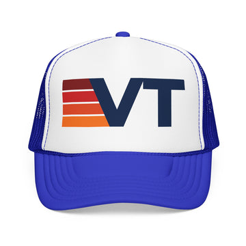 Buy red-white-royal Vermont Trucker Hat - VT retro cap